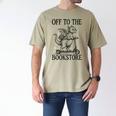 Off To The Bookstore Reading Bookworm Men's Comfort Colors T-Shirt Khaki Off To The Bookstore Reading Bookworm Men's Comfort Colors T-Shirt Khaki