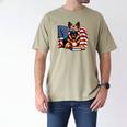 Patriotic German Shepherd Dog Books Baseball American Flag Men's Comfort Colors T-Shirt Khaki Patriotic German Shepherd Dog Books Baseball American Flag Men's Comfort Colors T-Shirt Khaki