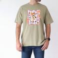 Preppy Coquette Bow Ghost Reading Books Halloween Book Men's Comfort Colors T-Shirt Khaki Preppy Coquette Bow Ghost Reading Books Halloween Book Men's Comfort Colors T-Shirt Khaki