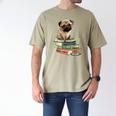 Pug Dog Reading Book Coffee Read Books Be Kind Stay Weird Men's Comfort Colors T-Shirt Khaki Pug Dog Reading Book Coffee Read Books Be Kind Stay Weird Men's Comfort Colors T-Shirt Khaki
