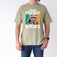Raccoon Smutty Book Lover Spicy Romance Novels Women's Men's Comfort Colors T-Shirt Khaki