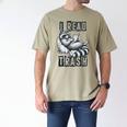 Racoon Reading Spicy Smutty Book Booktok I Read Trashy Books Men's Comfort Colors T-Shirt Khaki