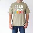 Read A Book Bruh Teacher Men's Comfort Colors T-Shirt Khaki
