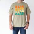 Read Read Read Read Book Lover Reading Bookworm Reader Men's Comfort Colors T-Shirt Khaki