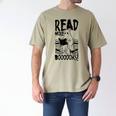 Read More Books Ghost Halloween Reading Teacher Literacy Men's Comfort Colors T-Shirt Khaki
