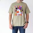 Read More Books Ghost Reading Book Teacher Halloween Men's Comfort Colors T-Shirt Khaki