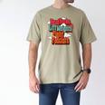 Read Books Lift Weights Fight Fascists Reading No Kings Men's Comfort Colors T-Shirt Khaki