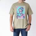 The Reader Retro Reading Skeleton Books Flowers Tarot Card Men's Comfort Colors T-Shirt Khaki The Reader Retro Reading Skeleton Books Flowers Tarot Card Men's Comfort Colors T-Shirt Khaki