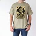 The Reader Tarot Card Book Lover Skeleton Reading Book Men's Comfort Colors T-Shirt Khaki The Reader Tarot Card Book Lover Skeleton Reading Book Men's Comfort Colors T-Shirt Khaki