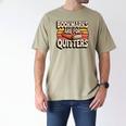 Reading Bookmarks Are For Quitters Reader Book Lovers Men's Comfort Colors T-Shirt Khaki