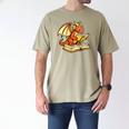 Reading Dragon Book Lover Bookworm Reader Men's Comfort Colors T-Shirt Khaki