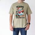 Reading Is Snow Much Fun Christmas Bookworm Snowman Reading Men's Comfort Colors T-Shirt Khaki Reading Is Snow Much Fun Christmas Bookworm Snowman Reading Men's Comfort Colors T-Shirt Khaki