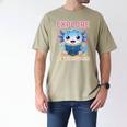 Readsolotl Kawaii Axolotl Book Lover Reading Men's Comfort Colors T-Shirt Khaki