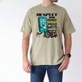 Respect Elders Cellphone Pushing Books In a Wheelchair Men's Comfort Colors T-Shirt Khaki