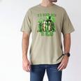 Retro Book Lucky Reading Teacher St Patrick's Day -Adults Small Cotton Blend Polyester Blend Short Sleeve Men's Comfort Colors T-Shirt Khaki