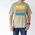 Retro Never Underestimate The Power Of a Boy With a Book Men's Comfort Colors T-Shirt Khaki