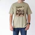 Salem Book Club Bookish Halloween Retro Salem Witch Book Men's Comfort Colors T-Shirt Khaki