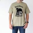 Salem Witch Book Club Bookish Halloween Cat Women Men's Comfort Colors T-Shirt Khaki Salem Witch Book Club Bookish Halloween Cat Women Men's Comfort Colors T-Shirt Khaki
