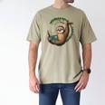 Sloth Reading a Book Lazy Sloth Bookworm Men's Comfort Colors T-Shirt Khaki Sloth Reading a Book Lazy Sloth Bookworm Men's Comfort Colors T-Shirt Khaki