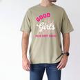 Smutty Book Merch Good Girls Read Dirty Books Smut Readers Men's Comfort Colors T-Shirt Khaki