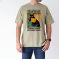That's What I Do I Read Books I Drink Wine And I Know Things Men's Comfort Colors T-Shirt Khaki