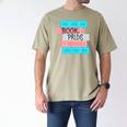 Threadless Grey Sky Chai Trans Book Pride Graphic Men's Comfort Colors T-Shirt Khaki