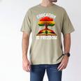 History Education Is Freedom Books Black History Men's Comfort Colors T-Shirt Khaki