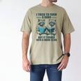 I Tried To Form Gang But It Turned Into A Book Club Raccoon Men's Comfort Colors T-Shirt Khaki