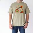 Turkey Reading Books Fall Librarian Book Lover Teacher Kids Men's Comfort Colors T-Shirt Khaki Turkey Reading Books Fall Librarian Book Lover Teacher Kids Men's Comfort Colors T-Shirt Khaki