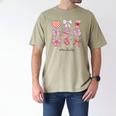 Valentine Teacher Cute Bows Apple Globe Pencil Books Art Men's Comfort Colors T-Shirt Khaki Valentine Teacher Cute Bows Apple Globe Pencil Books Art Men's Comfort Colors T-Shirt Khaki