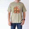 Valentine's Swooning Over Stories Cupid And Book Lover Tee Men's Comfort Colors T-Shirt Khaki