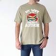 My Wife Is My Favorite Author Book Writer Men's Comfort Colors T-Shirt Khaki My Wife Is My Favorite Author Book Writer Men's Comfort Colors T-Shirt Khaki