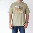 Wild About Reading Teacher Books Reader Lovers Leopard Zebra Men's Comfort Colors T-Shirt Khaki