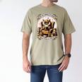 Wise Owl Reading Books Men's Comfort Colors T-Shirt Khaki