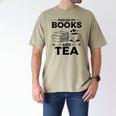 Women's Fueled By Books And Tea Book Lover Bookworm Reading Books Men's Comfort Colors T-Shirt Khaki Women's Fueled By Books And Tea Book Lover Bookworm Reading Books Men's Comfort Colors T-Shirt Khaki