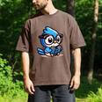 Adorable Book Lover Blue Jay With Reading Glasses Cute Raglan Baseball Tee Men's Comfort Colors T-Shirt Espresso