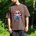 Adorable Book Lover Maine Coon Cat With Reading Glasses Cute Men's Comfort Colors T-Shirt Espresso Adorable Book Lover Maine Coon Cat With Reading Glasses Cute Men's Comfort Colors T-Shirt Espresso