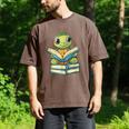 Adorable Turtle Reading Books Men's Comfort Colors T-Shirt Espresso