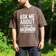 Ask Me About The Book Of Mormon Men's Comfort Colors T-Shirt Espresso Ask Me About The Book Of Mormon Men's Comfort Colors T-Shirt Espresso