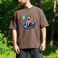 Astronaut Reading Book In Space Books Lover Bookworm Men's Comfort Colors T-Shirt Espresso