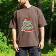Book Christmas Tree For Librarians Book Lovers Men's Comfort Colors T-Shirt Espresso