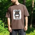 Book Lover What Happens At Book Club Stays Messy Bun Girls Men's Comfort Colors T-Shirt Espresso