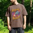 Book Lover Kids And Adults Reading Is a Blast Rocket Ship Men's Comfort Colors T-Shirt Espresso