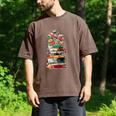 Book Stack With Flowers Reading Lover Bookish Men's Comfort Colors T-Shirt Espresso
