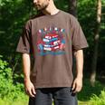 Books Fireworks And Freedom Independence Day Book Lover Men's Comfort Colors T-Shirt Espresso