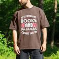 Books Pajamas Read Reading Book Librarian Women Girls Men's Comfort Colors T-Shirt Espresso