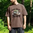 Books Are My Therapy Bookworm Reading Men's Comfort Colors T-Shirt Espresso