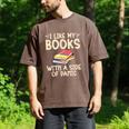 I Like My Books With a Side Of Panic Thriller Men's Comfort Colors T-Shirt Espresso I Like My Books With a Side Of Panic Thriller Men's Comfort Colors T-Shirt Espresso