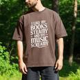I Like My Books Steamy And My Music Screamy Men's Comfort Colors T-Shirt Espresso