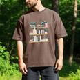Bookshelves With Books & Plants Premium Men's Comfort Colors T-Shirt Espresso